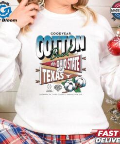 Official Cotton Bowl Classic Ohio State Buckeyes Vs Texas Longhorns Matchup Head To Head At Arlington TX On January 10th 2025 NCAA Division Unisex T Shirt