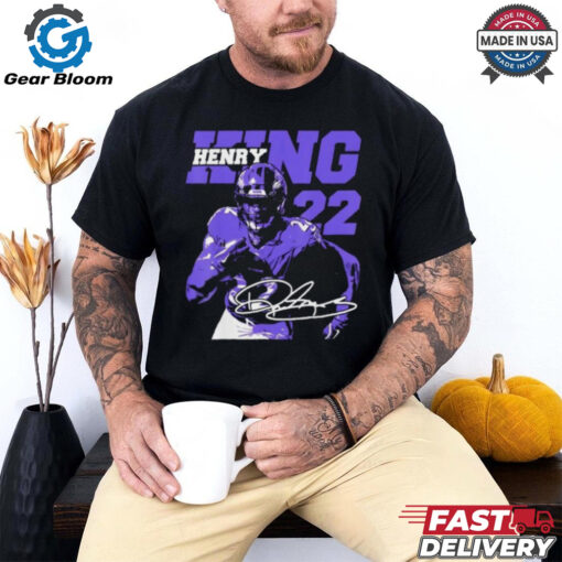 Official Derrick Henry King 22 Baltimore Ravens Fan Favorite shirt