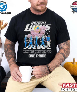 Official Detroit Lions One Pride Cherry Blossoms Bloom Shirt