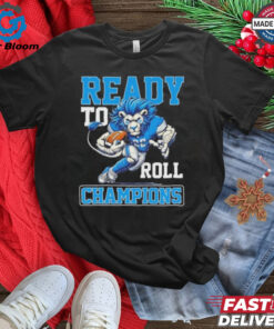 Official Detroit Lions Ready To Roll NFC North Champions 2024 Lion Football Shirt