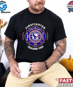 Official Firefighter always ready Houston Texans Fan Favorite shirt