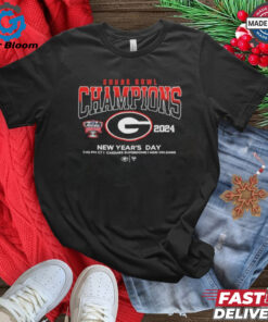 Official Georgia Bulldogs Sugar Bowl Champions 2024 New Year’s Day Fan Favorite Shirt - Celebrate the Bulldogs' Victory at the 2024 Sugar Bowl with Exclusive Championship Apparel, Perfect for Georgia Fans and College Football Enthusiasts.