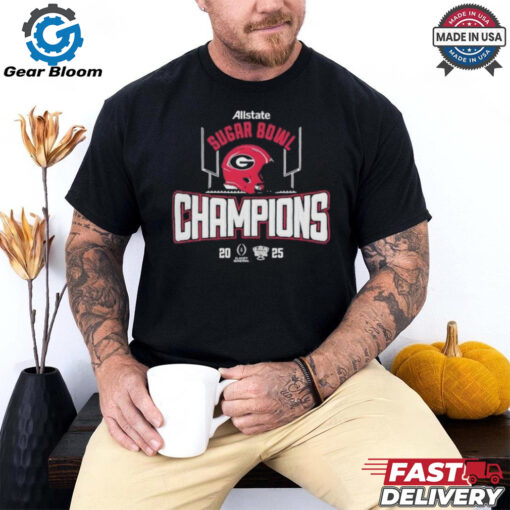 Official Georgia Bulldogs Sugar Bowl Game Champions 2025 Fan Favorite Shirt