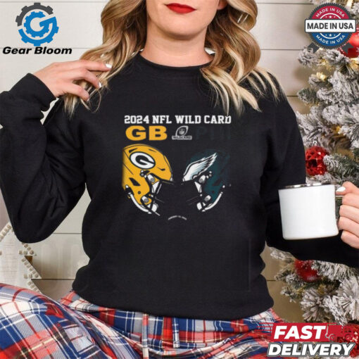 Official Green Bay Packers Vs Philadelphia Eagles 2024 NFL Wild Card Matchup Unisex T Shirt