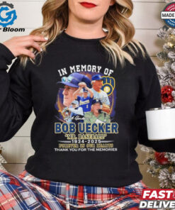 Official In Memory Of Bod Uecker Mr Baseball 1934 2025 Forever In Our Hearts Shirt