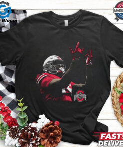 Official Jelani Thurman Ohio State Buckeyes Football Portrait Graphic t shirt