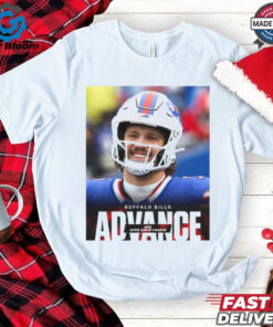 Official Josh Allen Buffalo Bills Vs Denver Broncos NFL Advance AFC Wild Card Round Poster t shirt