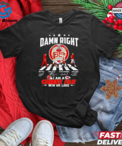 Official Kansas City Chiefs Abbey Road 65 Seasons Damn Right I Am a Chiefs Fan Forever Signatures Best Selling Shirt - Celebrate the Chiefs' 65th Season with an Iconic Abbey Road-Inspired Design, Featuring Signatures from Key Players and a Bold 