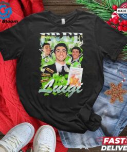 Official Keiajah Free Luigi Concert Shirt - Show Your Support for Keiajah and the Free Luigi Movement with Exclusive Concert Apparel, Perfect for Fans and Music Enthusiasts.