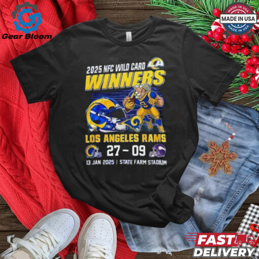 Official Los Angeles Rams 2025 Winners NFC Mascot Shirt