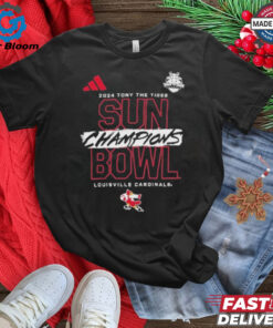 Official Louisville Cardinals Football 2024 Sun Bowl Champions Fan Favorite Shirt - Celebrate the Louisville Cardinals’ Victory at the 2024 Sun Bowl with Exclusive Championship Apparel, Perfect for Fans and College Football Enthusiasts.