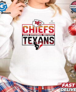 Official NFL Playoffs Kansas City Chiefs Head To Head Houston Texans 2025 Fan Favorite shirt