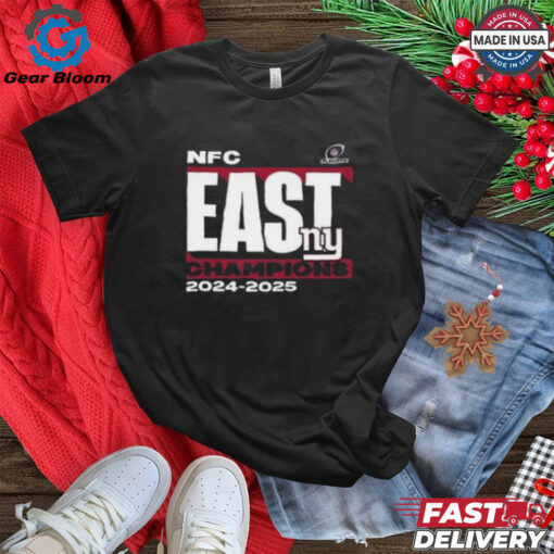 Official New York Giants 2025 Nfc National Football Conference East Champions Fan Favorite Shirt