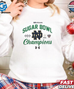 Official Notre Dame Fighting Irish College Football Playoff 2025 Allstate Sugar Bowl Champions Logo NCAA Division Best Selling T Shirt