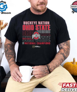 Official Ohio State Buckeyes College Football Playoff 2024 National Champions Slogan T Shirts