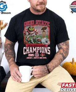 Official Ohio State Buckeyes Rose Bowl Champions Jan 1, 2025 At Rose Bowl Mascot Fan Favorite Shirt