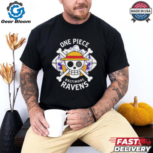 Official One Piece X Baltimore Ravens Football Best Selling shirt