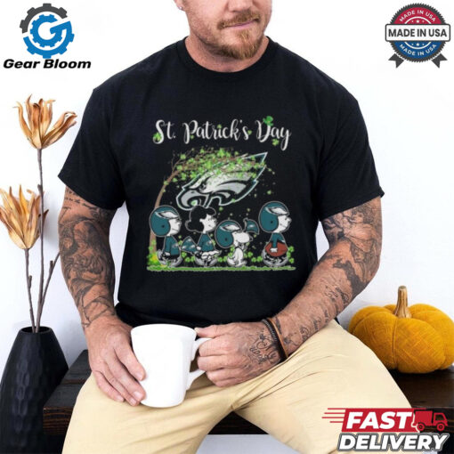 Official Peanuts Philadelphia Eagles St Patrick Day Best Selling Shirt