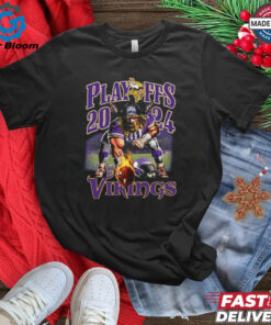 Official Playoffs 2024 Vikings Mascot Fan Favorite Shirt - Show Your Support for the Minnesota Vikings as They Head to the Playoffs with Exclusive Mascot Apparel, Perfect for Fans and Football Enthusiasts.