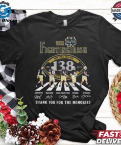 Official The Notre Dame Fighting Irish 138TH Thank You For The Memories 2025 T shirts