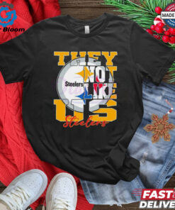 Official They Not Like Us Pittsburgh Steelers NFL Football 2025 Fan Favorite T-Shirts - Show Your Steelers Pride with Bold and Empowering Apparel, Perfect for Pittsburgh Fans and Football Enthusiasts.