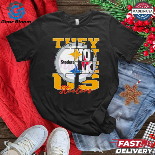 Official They Not Like Us Pittsburgh Steelers NFL Football 2025 Fan Favorite T Shirts