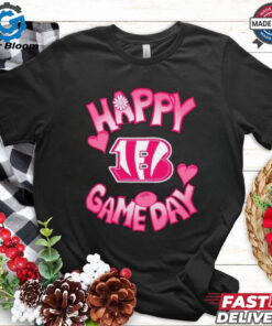 Official Valentine’s Day Cincinnati Bengals Happy Gameday T Shirt