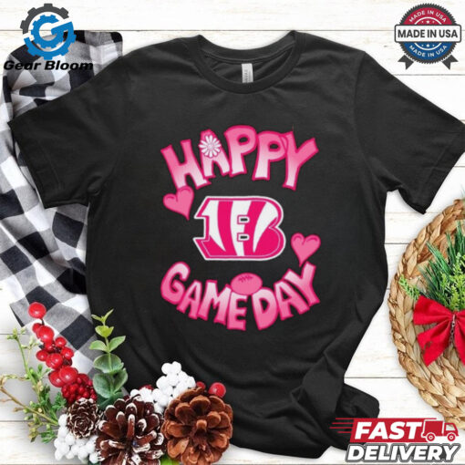 Official Valentine’s Day Cincinnati Bengals Happy Gameday T Shirt