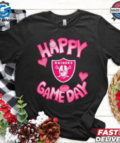 Official Valentine’s Day Las Vegas Raiders Happy Gameday T Shirt