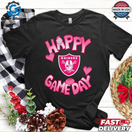 Official Valentine’s Day Las Vegas Raiders Happy Gameday T Shirt