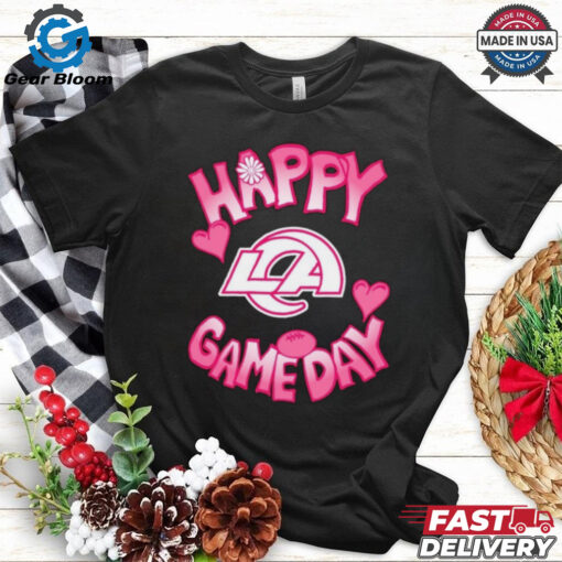 Official Valentine’s Day Los Angeles Rams Happy Gameday T Shirt