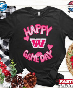 Official Valentine’s Day Washington Commanders Happy Gameday T Shirt