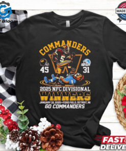 Official Washington Commanders 2025 Nfc Divisional Winners Go Commanders Shirt