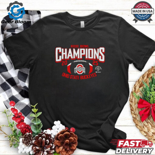 Ohio State Buckeyes 2025 Rose Bowl Game Champions shirt