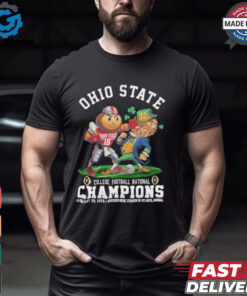 Ohio State Buckeyes Boxing Notre Dame Fighting Irish College Football Playoff Champions 2024 2025 Mascot T shirts