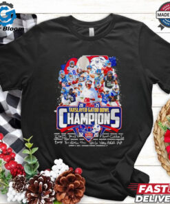 Ole Miss 2025 Taxslayer Gator Bowl Champions signatures shirt