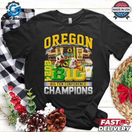 Oregon 2024 Big Ten Conference Champions mascot shirt