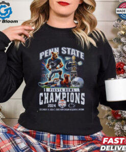 Penn State Nittany Lions Fiesta Bowl Champions 2025 T-Shirt - Celebrate the Nittany Lions' Victory with Official Championship Apparel, Perfect for Fans and College Football Enthusiasts.