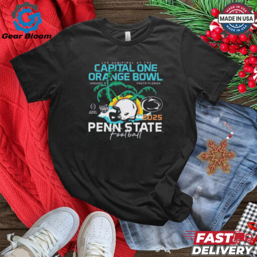 Penn State Nittany Lions Football 2025 Capital One Orange Bowl Bound January 9 South Florida Shirt