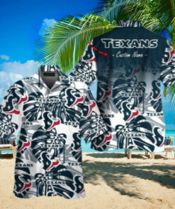 Personalized Tropical Dusk Houston Texans Hawaiian Shirt