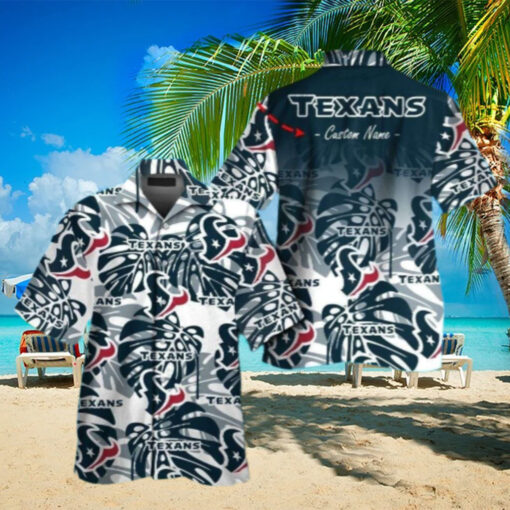 Personalized Tropical Dusk Houston Texans Hawaiian Shirt