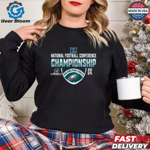 Philadelphia Eagles 2024 NFC Championship Round Logo Shirt