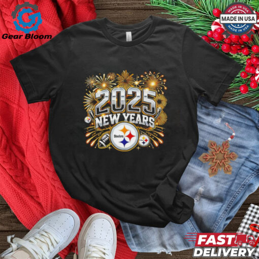 Pittsburgh Steelers 2025 New Year firework shirt