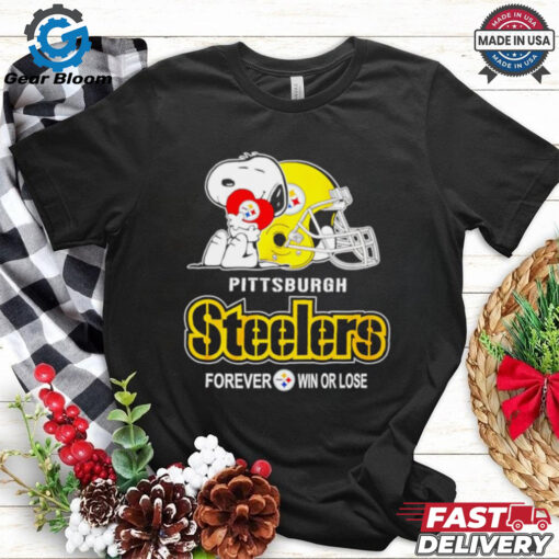 Pittsburgh Steelers x Snoopy forever win lose shirt