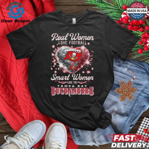 Real Women Love Football Smart Women Love The Tampa Bay Buccaneers Red Shirt