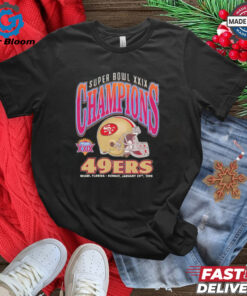 San Francisco 49ers Super Bowl Xxix Champs helmet shirt