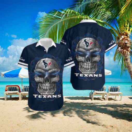 Silver Skull Houston Texans Hawaiian Shirt