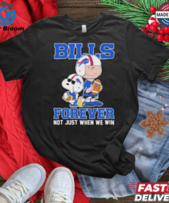 Snoopy And Peanut Buffalo Bills Forever Not Just When We Win shirt