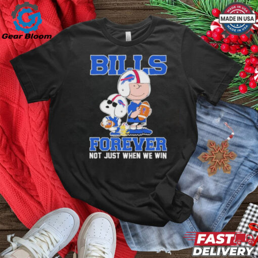 Snoopy And Peanut Buffalo Bills Forever Not Just When We Win shirt