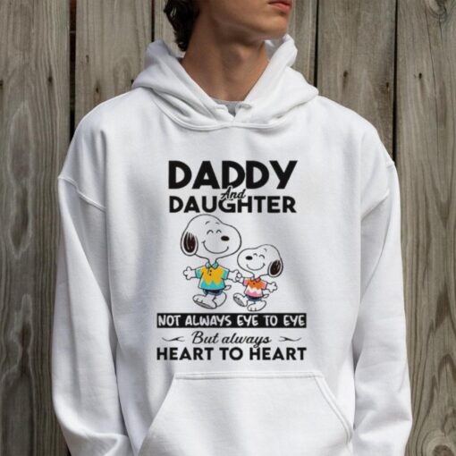 Snoopy Daddy and daughter not always eye to eye but always heart to heart Father’s Day shirt